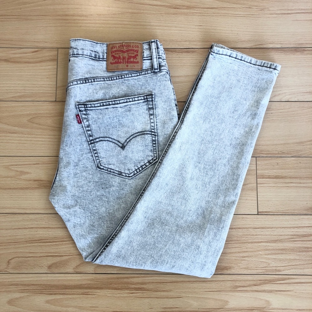 Levi Strauss & Co. 512 Acid Wash Jeans